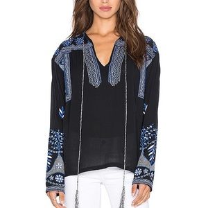 MISA Luna Embroidery Top